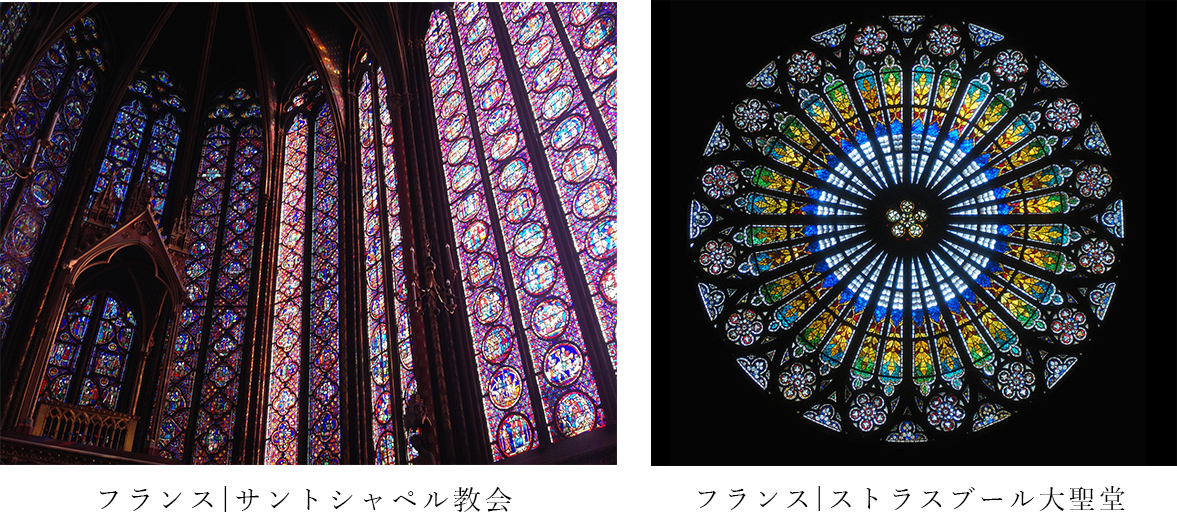 アメリカ ステンドグラス 中世風 教会風 花文様バラ窓グラスマスターズ