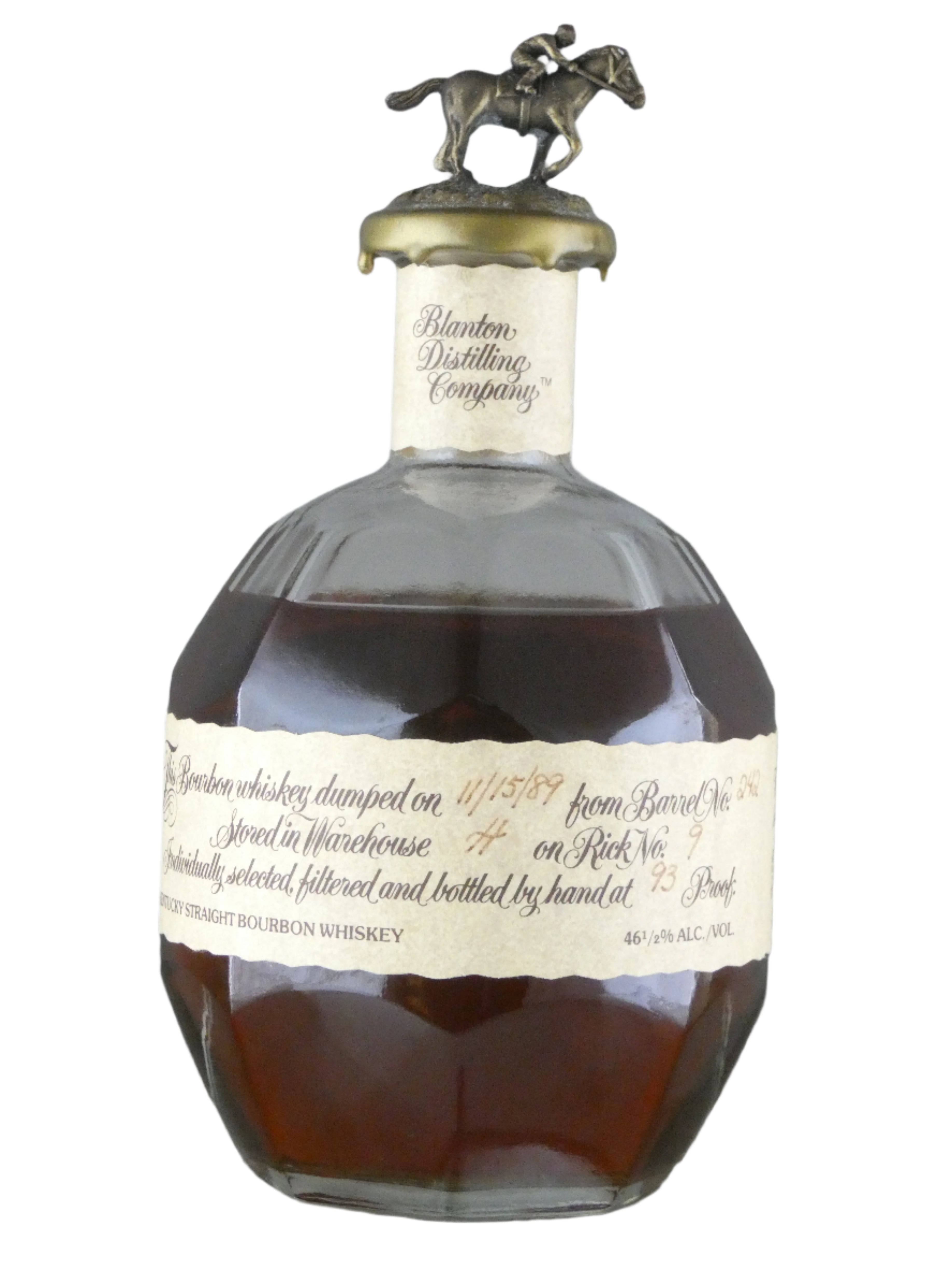 Blanton's Single Barrel Bourbon Whiskey 11-15-89 (750ml) – Cellar.com