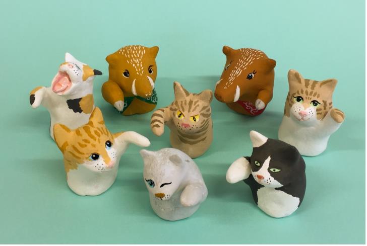 ウサギの木彫り和歌山龍神村