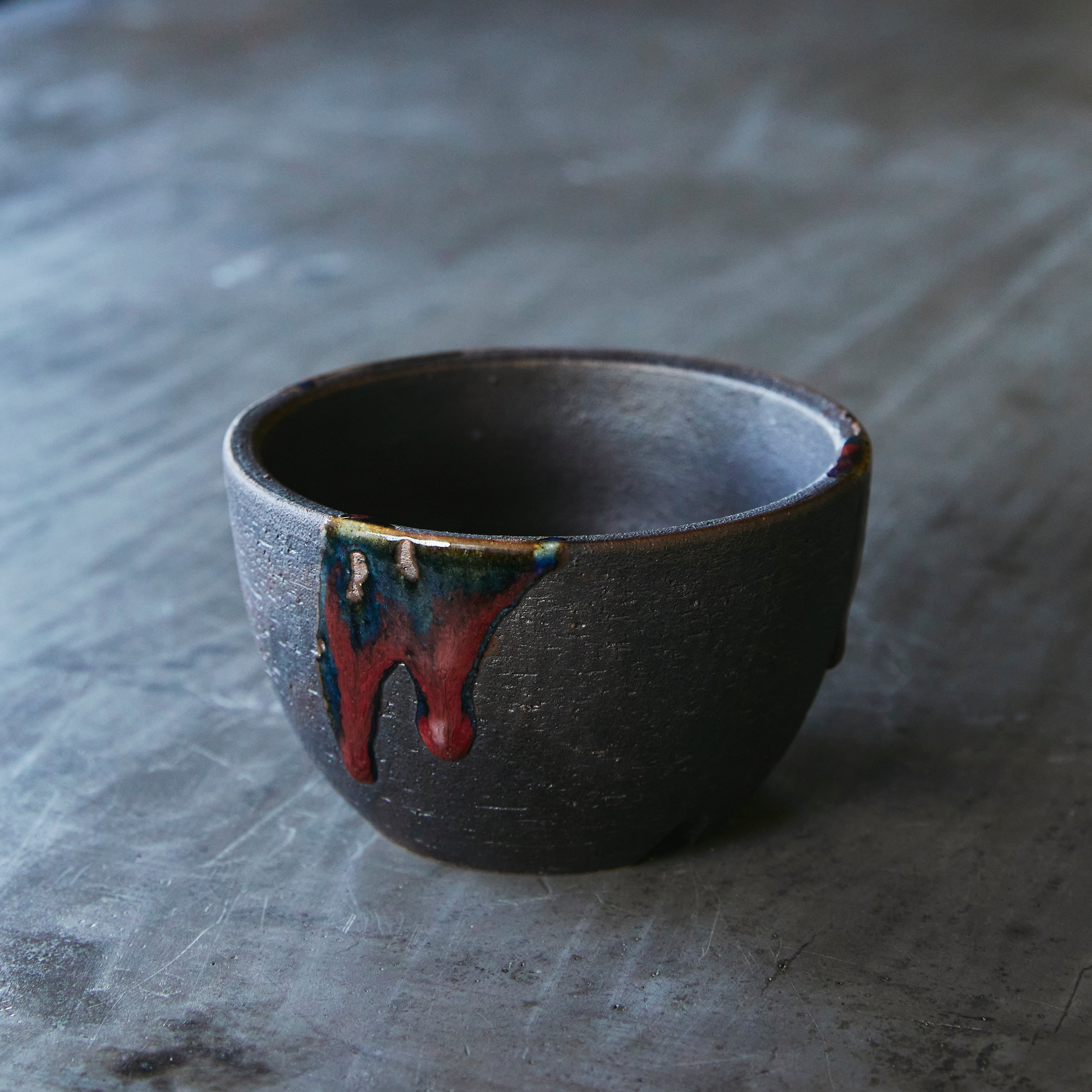 作家物 陶芸家 作者不明 焼締 茶碗 ボウル 抹茶碗 箱無し 作家物
