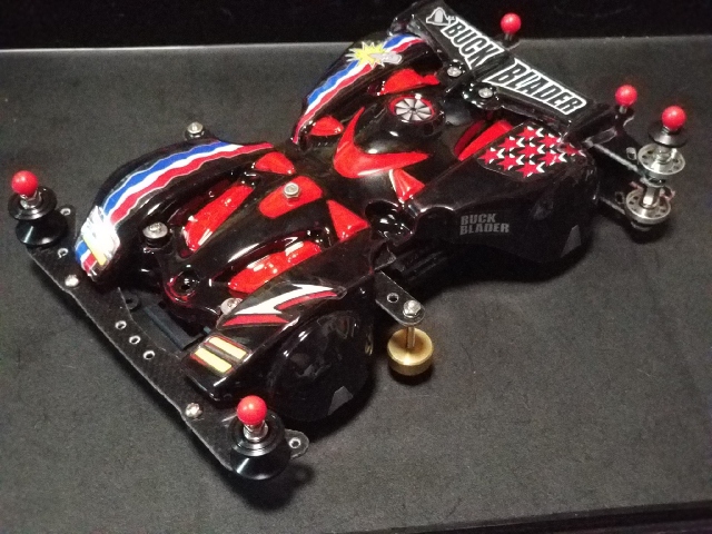 ミニ四駆 完成品 バックブレーダー MSフレキ ボディ提灯 ペラタイヤ