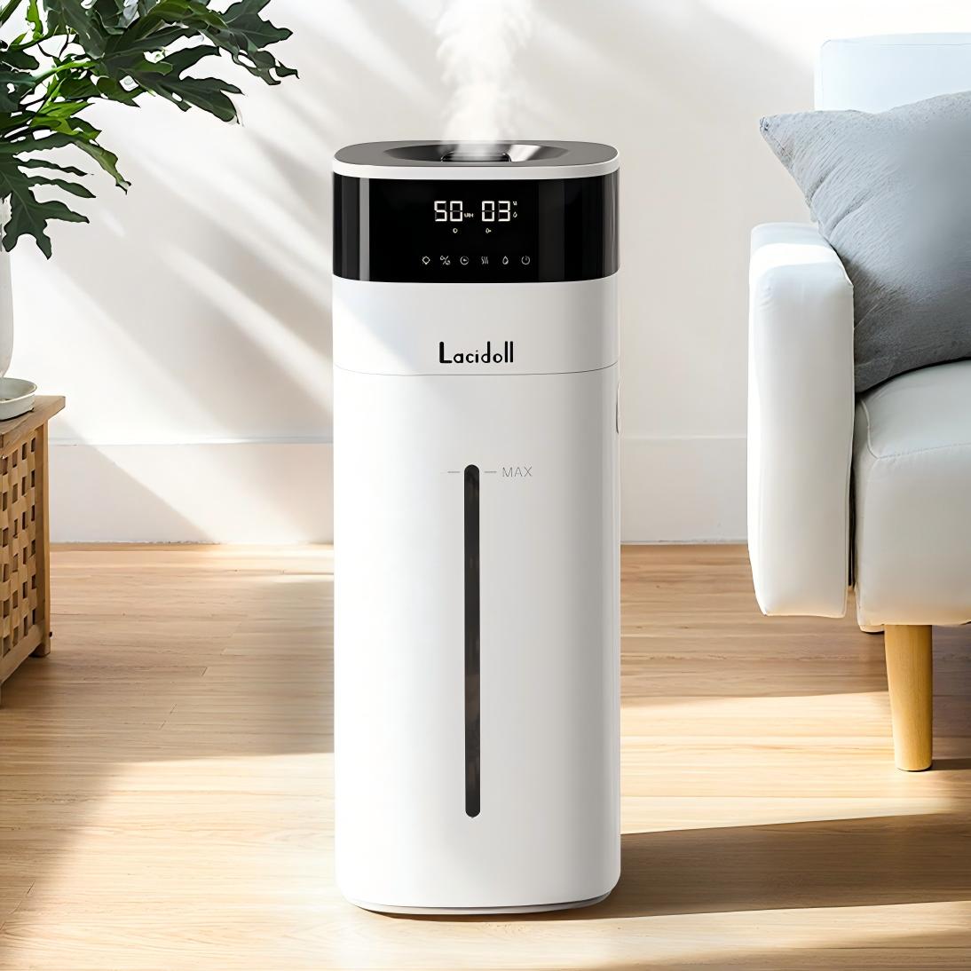 加湿器 大容量 20L/最大85畳 ハイブリッド式 スチーム式 加熱式 2301J