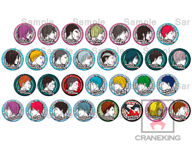 黒子のバスケ デコレクション缶バッジ 新品未開封 10個セット 黒子の