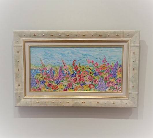 真作】レスリーセイヤー 油彩 4号 真作】レスリーセイヤー 油彩 4号