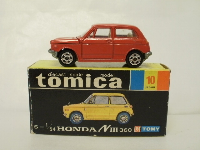 トミカ／【香港tomica】ホンダNⅢ360／レッド／本田技研 ミニカー