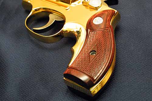 GUN モデルガン コクサイ S&W コンバットマグナム M19 4インチ 24Kメッキ