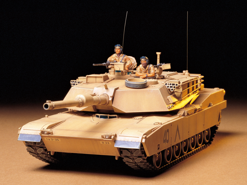 1/35 アメリカ M1A1戦車 ビッグガン・エイブラムス: スケールモデル