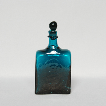 倉敷ガラス 小谷真三作 栓付き瓶 小谷真三さんの栓付