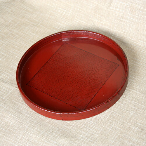 楽天市場】【2点5%クーポン 10日まで】 天然木製 7寸 布張丸盆 根来