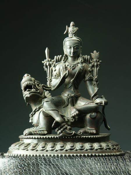 楽天市場】獅子吼観音 銅造彫金仕上げ 一点もの : 仏像仏画チベット