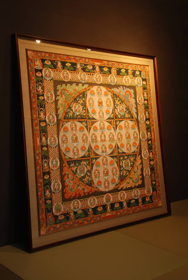 楽天市場】高級肉筆仏画 金剛界八十一尊曼荼羅 一点もの : 仏像仏画