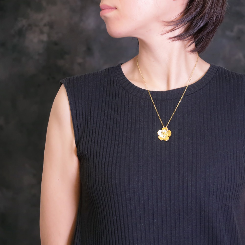 楽天市場】【唯一無二。圧倒的な存在感】ネックレス レディース 22金