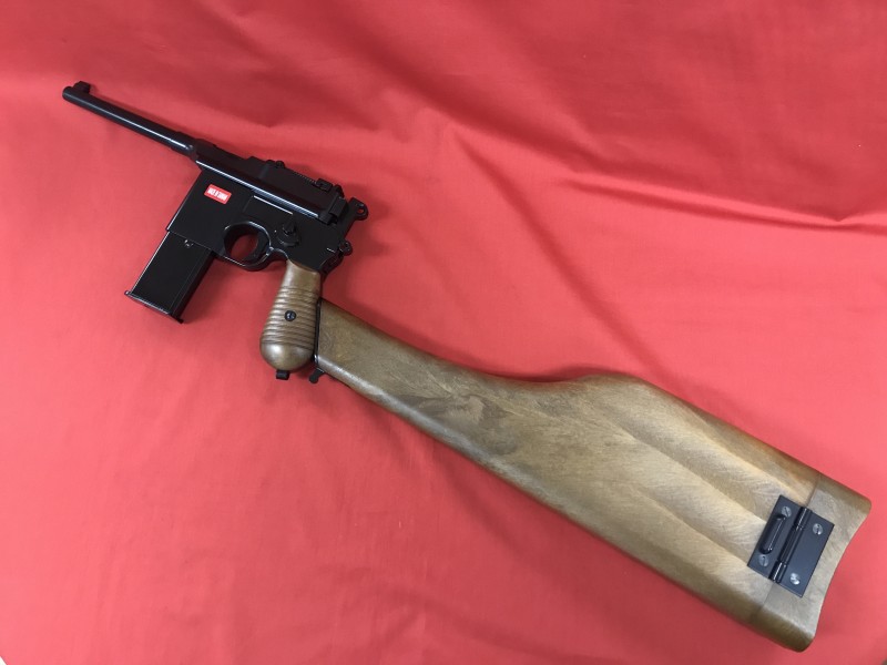 楽天市場】ガスガン AW モーゼル M712 専用ストックホルスター付き