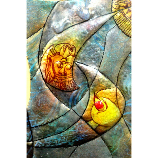 楽天市場】七宝焼き 七宝焼 創作七宝額絵 工芸品 「神々の住む島」一点