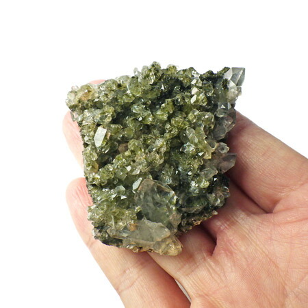 楽天市場】エピドート with クォーツ 原石 トルコ産 緑簾石共生水晶
