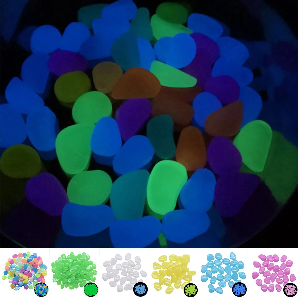 楽天市場】夜光石 蓄光石 アクアリウム 発光石 飾り石 DIY・工具用品