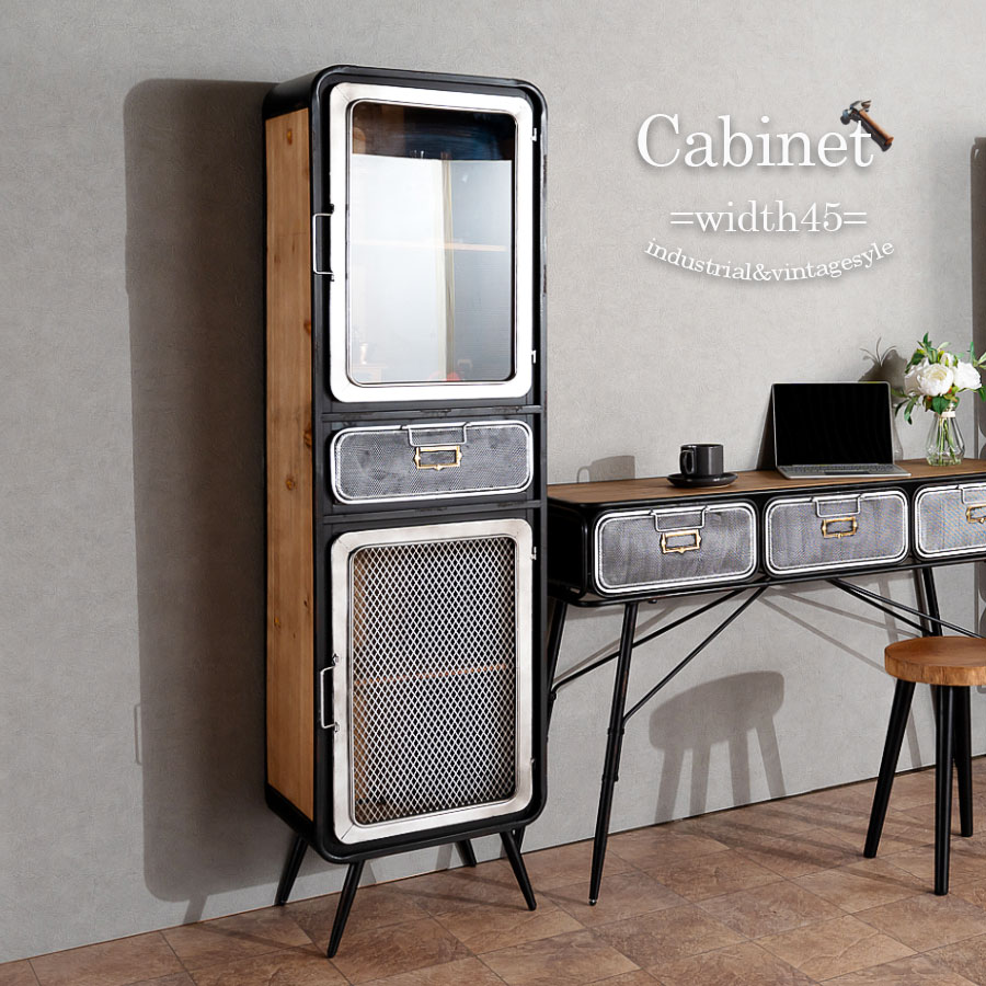 楽天市場】キャビネット リビングボード インダストリアル