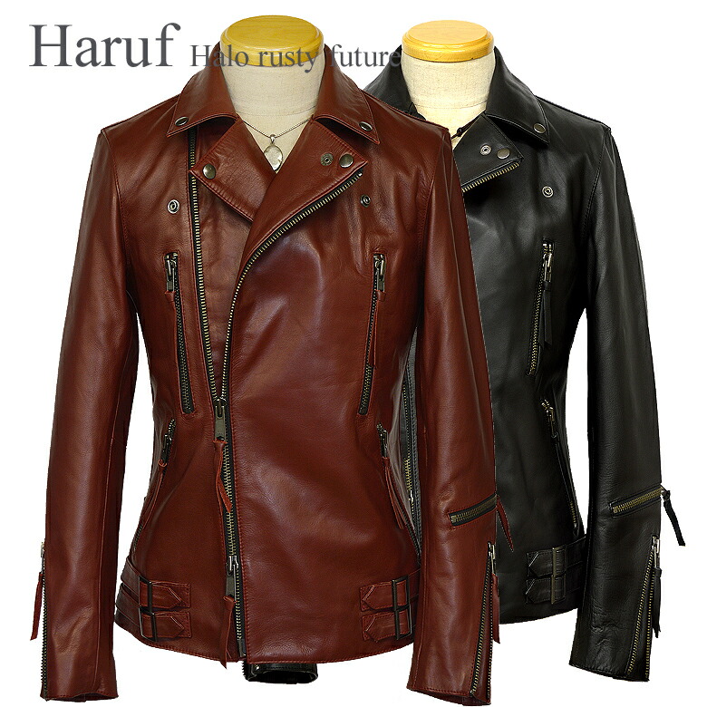 楽天市場】ダブルライダース レザージャケット ライダースジャケット