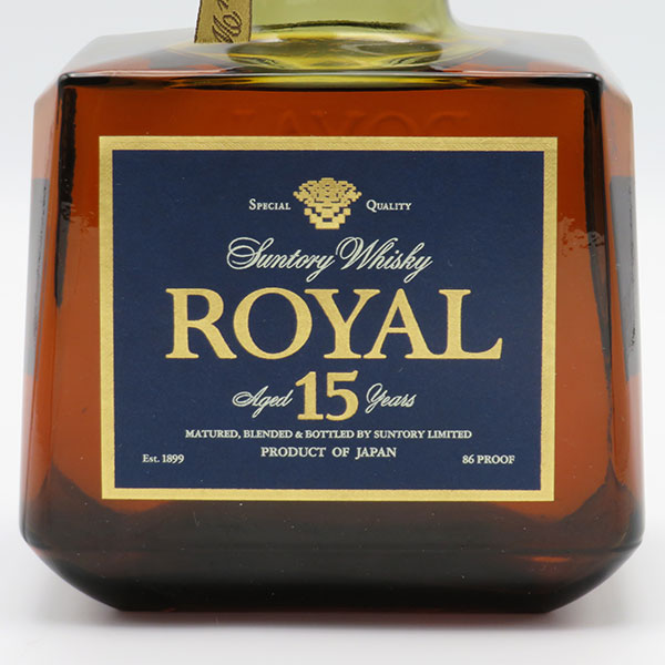 サントリー ウイスキー ローヤル 15年 スリムボトル 青ラベル ROYAL