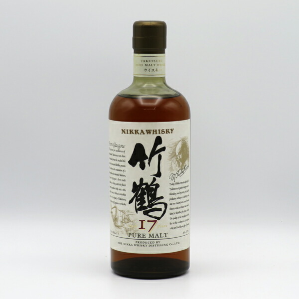 ニッカ 竹鶴 17年 ピュアモルト 箱なし 43度 700ml 旧ボトル竹鶴
