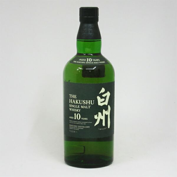 34076未開栓 古酒 サントリー 白州 10年 ウイスキー 700ml 40％ SUNTORY