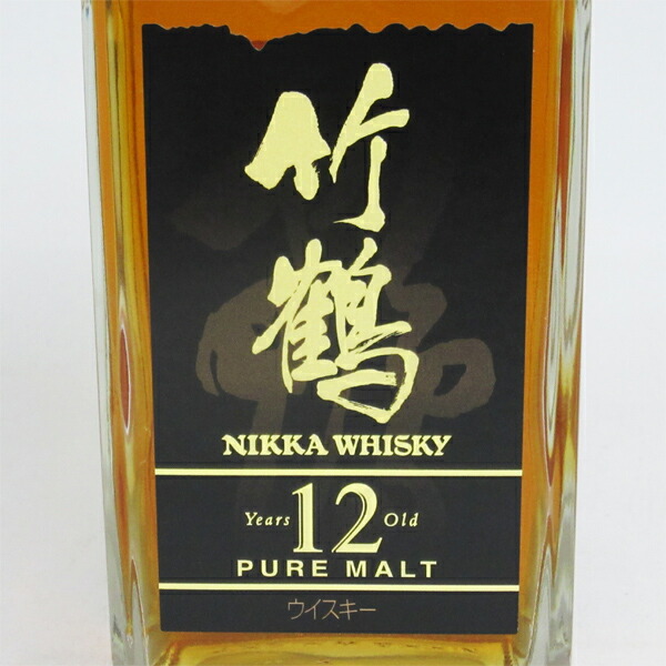 楽天市場】【レトロ】竹鶴12年 角瓶 ブラックラベル 40度 660ml （箱