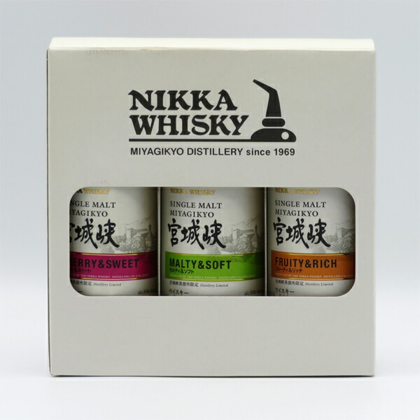 NIKKA SINGLE MALT 宮城峡 5本セット ギフトボックス入り