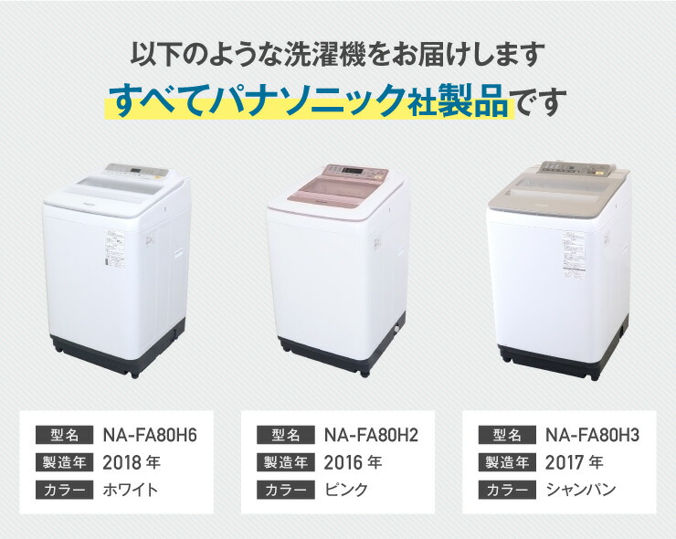 楽天市場】【中古】 洗濯機 当店おまかせ パナソニック 縦型全自動 8.0