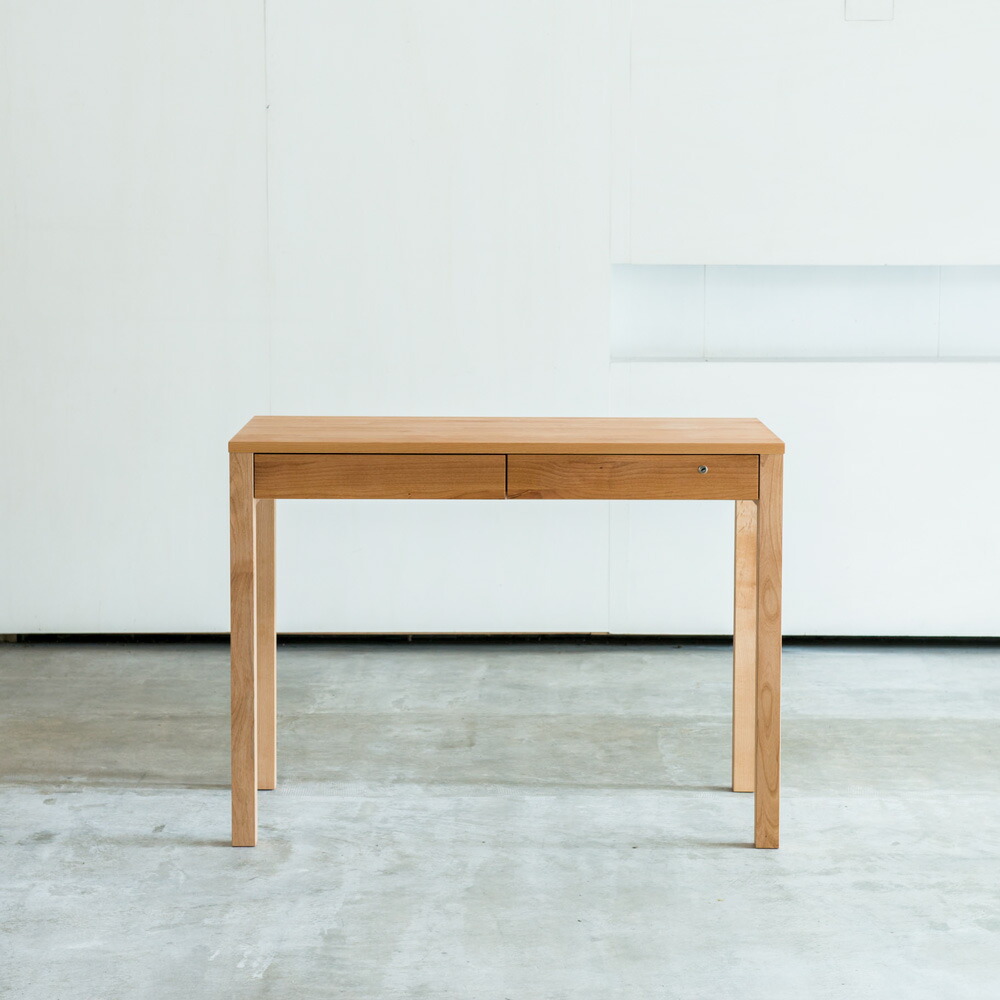 楽天市場】天然木 アルダー 無垢材 デスク 幅120cm（パソコンデスク 机