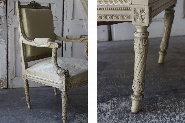 楽天市場】フランスアンティーク ルイ16世様式 1890年代 アーム付き