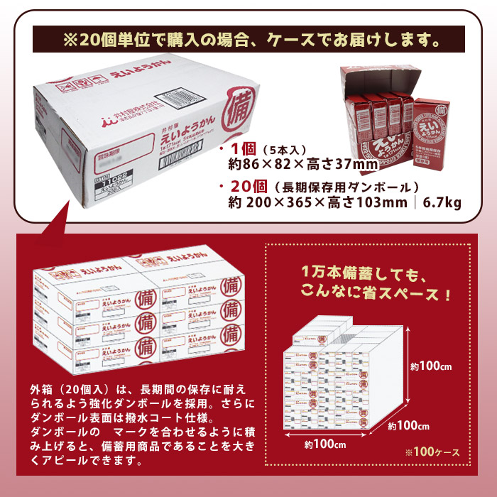 楽天市場】非常食 井村屋の羊羹 えいようかん 賞味期限5年 5本入り
