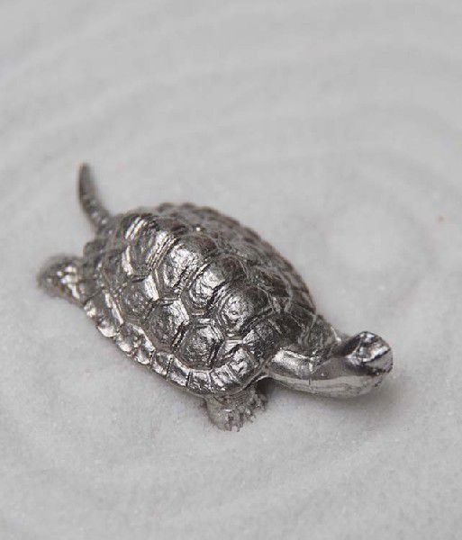 楽天市場】ミニチュア 置物 飾り フィギュア 錫製 亀（かめ）添配 盆栽