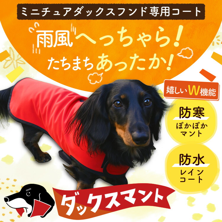楽天市場】ダックスフンド ダックス 服 犬服 レインコート ドッグ