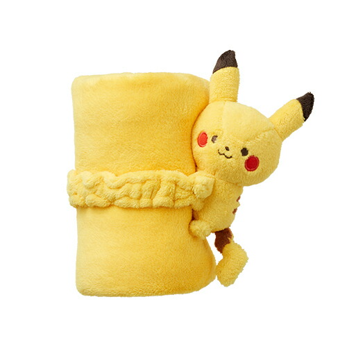 楽天市場】モンポケ ピカチュウ マスコット付き ブランケット|ポケモン