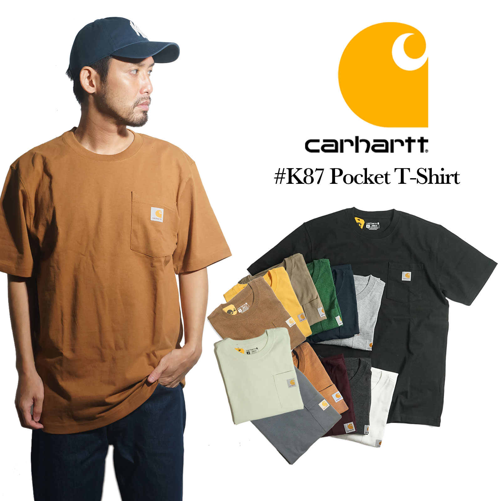 楽天市場】カーハート Carhartt K87 半袖 ポケット Tシャツ ｜ メンズ