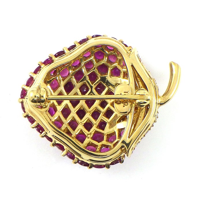 Tiffany & Co. レッドローズブローチ