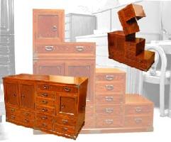 楽天市場】オリジナル可動式階段箪笥【アジアン 和 民芸家具】 タンス