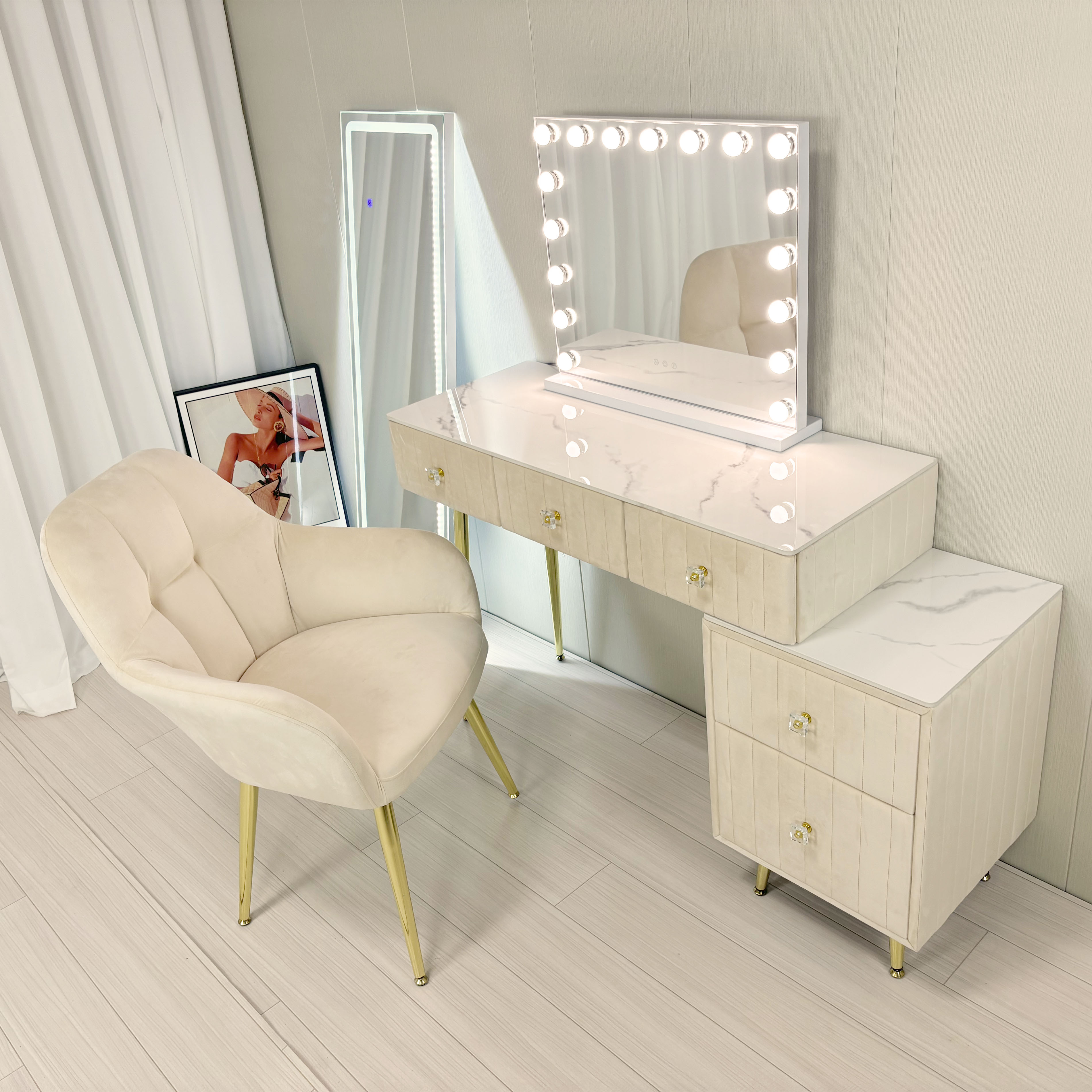 ドレッサー IKEA スィブデ SYVDE dressing table, white, 391/2x19