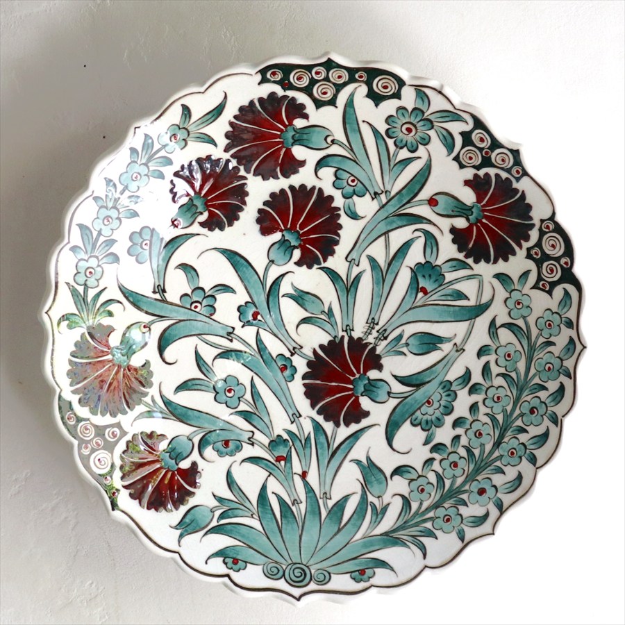 楽天市場】【15%OFFクーポン対象】トルコ・キュタフヤ陶器 飾り絵皿