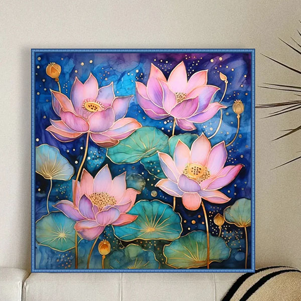 楽天市場】蓮の花 ロータス 絵の通販