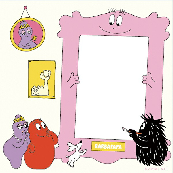 楽天市場】バーバパパ 4柄入りスクエアメモ ファミリー BBN-310