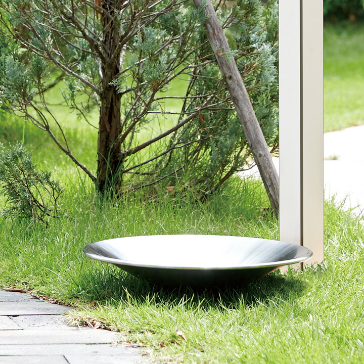 楽天市場】【ガーデンパン】【水鉢】「SSパン ステンレスヘアライン