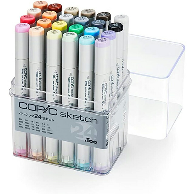 楽天市場】コピック コピックスケッチ ベーシック 24色セット : ゆめ画材