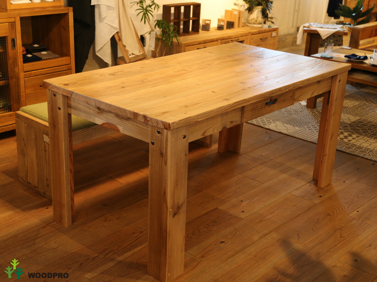 お値引き可】足場板ダイニングテーブル(カフェで使用)アンティーク