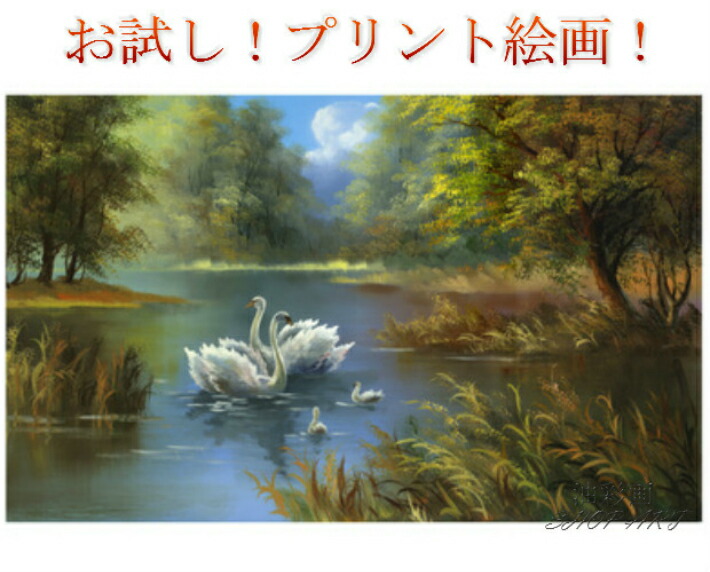 楽天市場】数量限定！ お試し！ オススメ プリント絵画 白鳥の湖