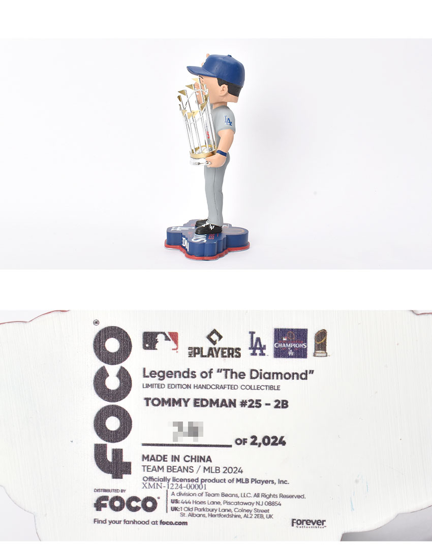 トミー・エドマン フィギュア 25番 Dodgers Tommy Edman フィギュア 25