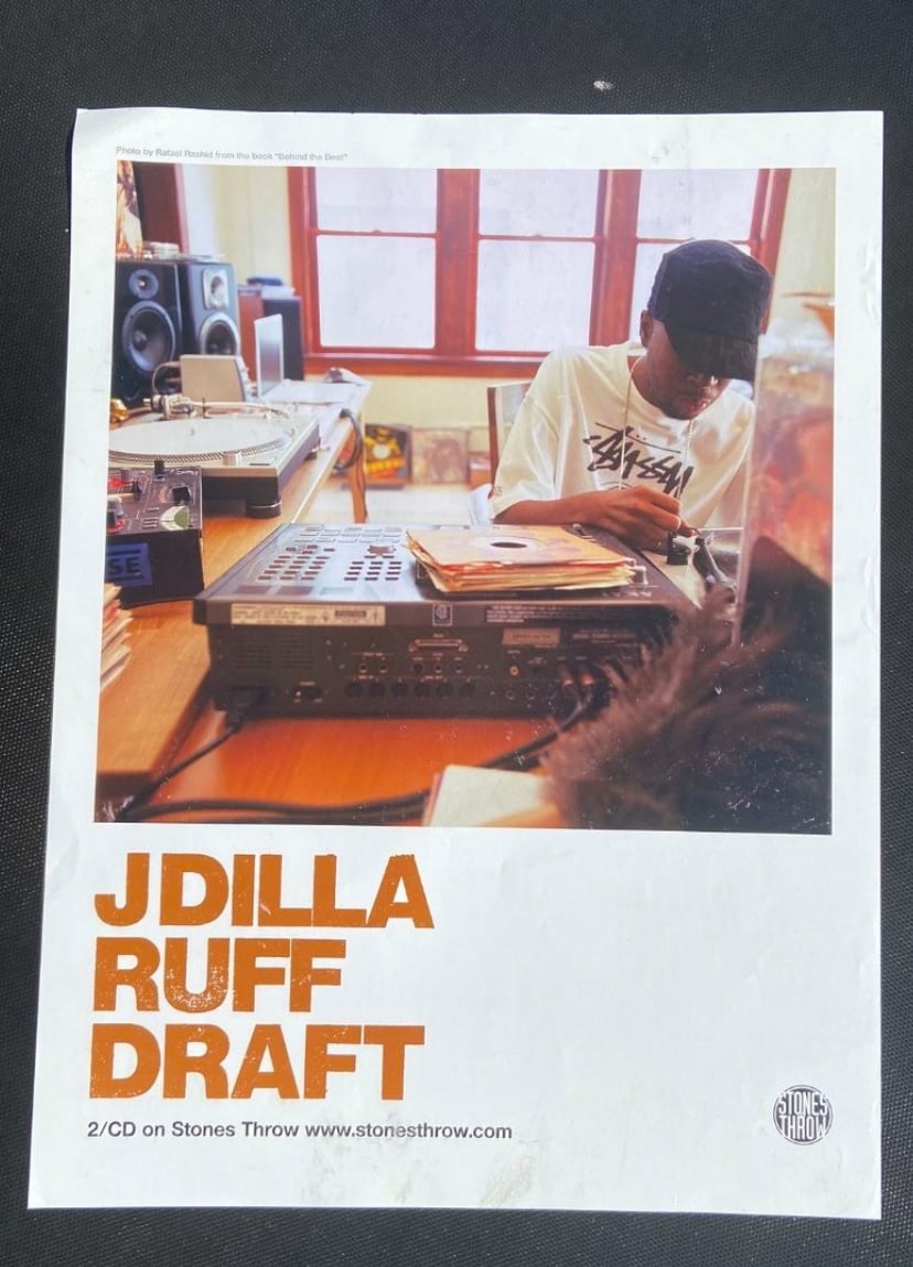 J Dilla - ruff draft poster Jay Dee Like new | Mercari