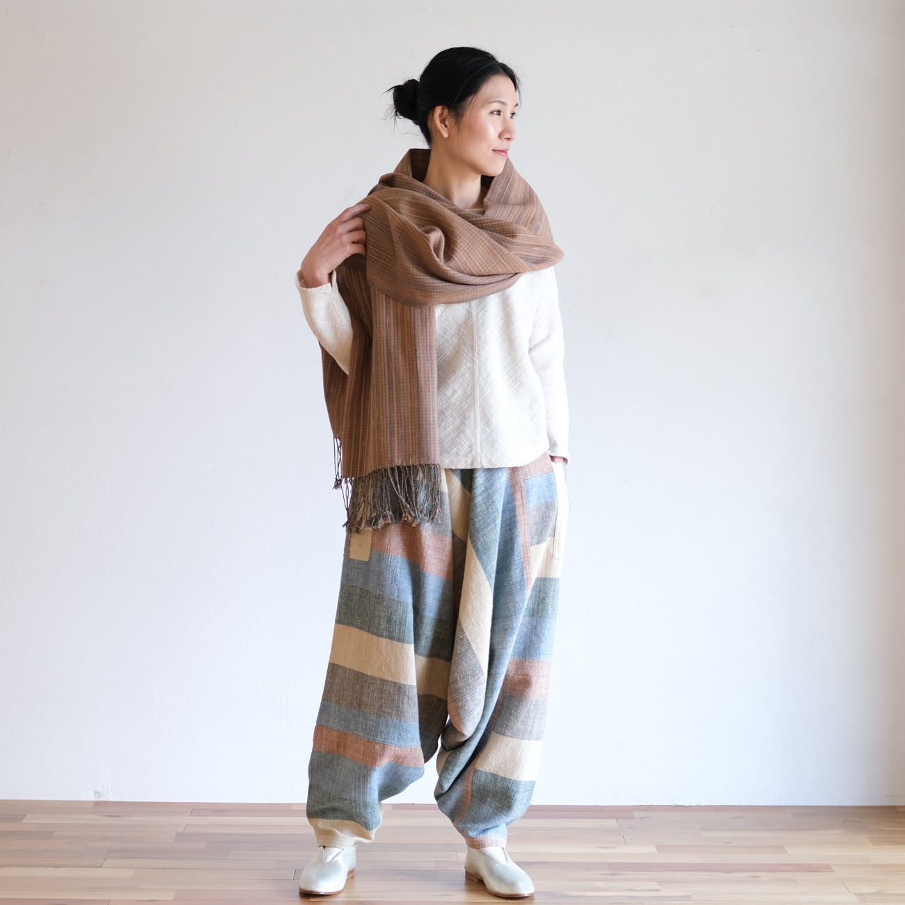 うさとの服 ムササビパンツ 藍染 usaato ウサト 6サイズ うさとの服