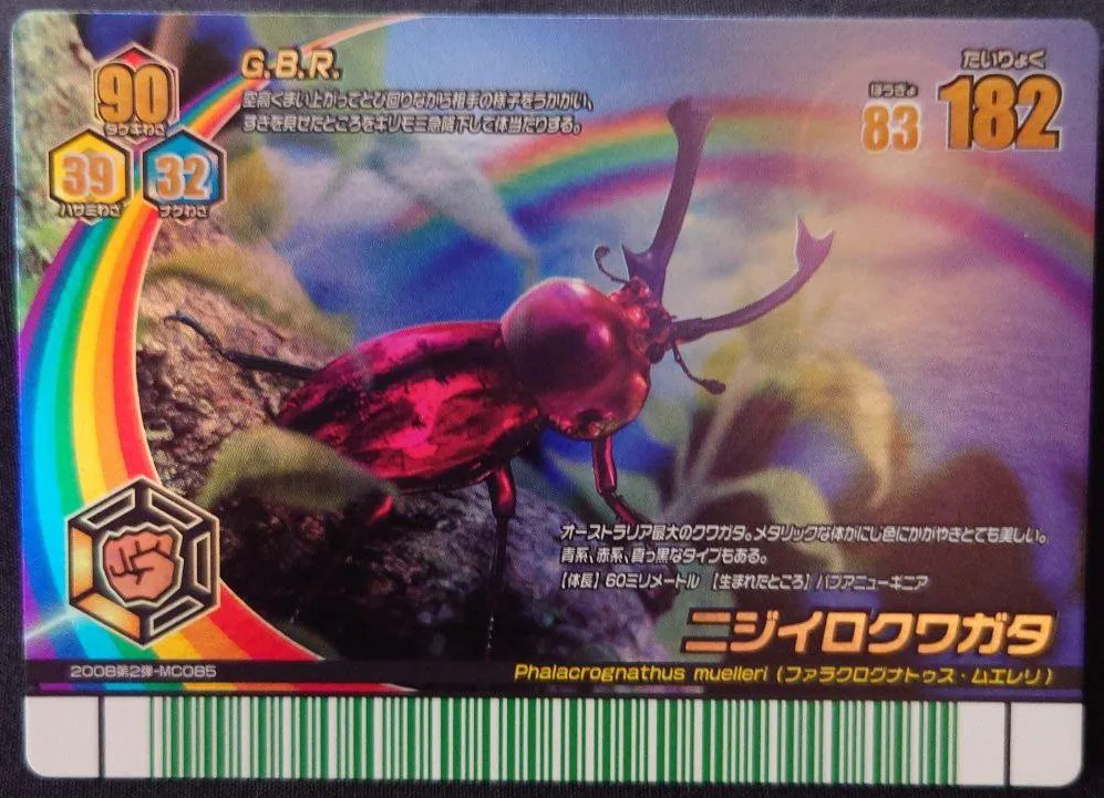 甲虫王者ムシキング アダー完結編 レインボー ニジイロクワガタ