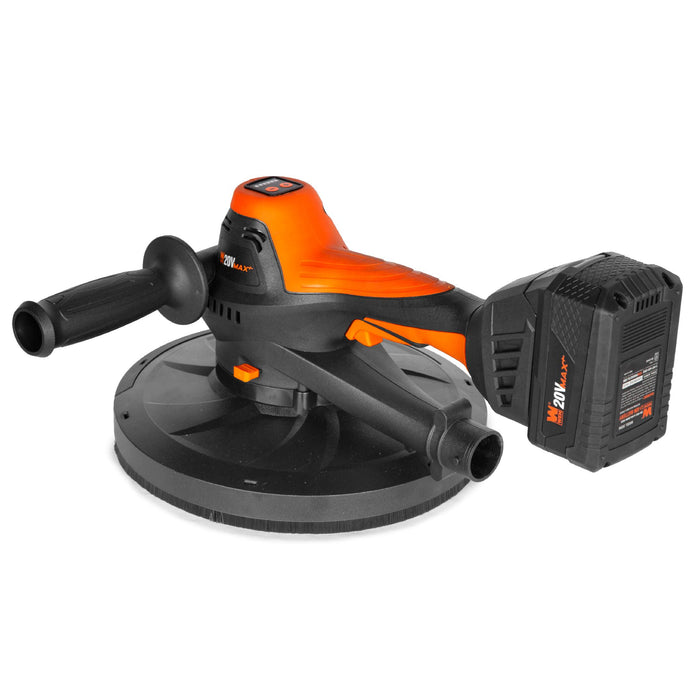 WEN 20408 20V Max Brushless Handheld Drywall Sander with 4.0Ah